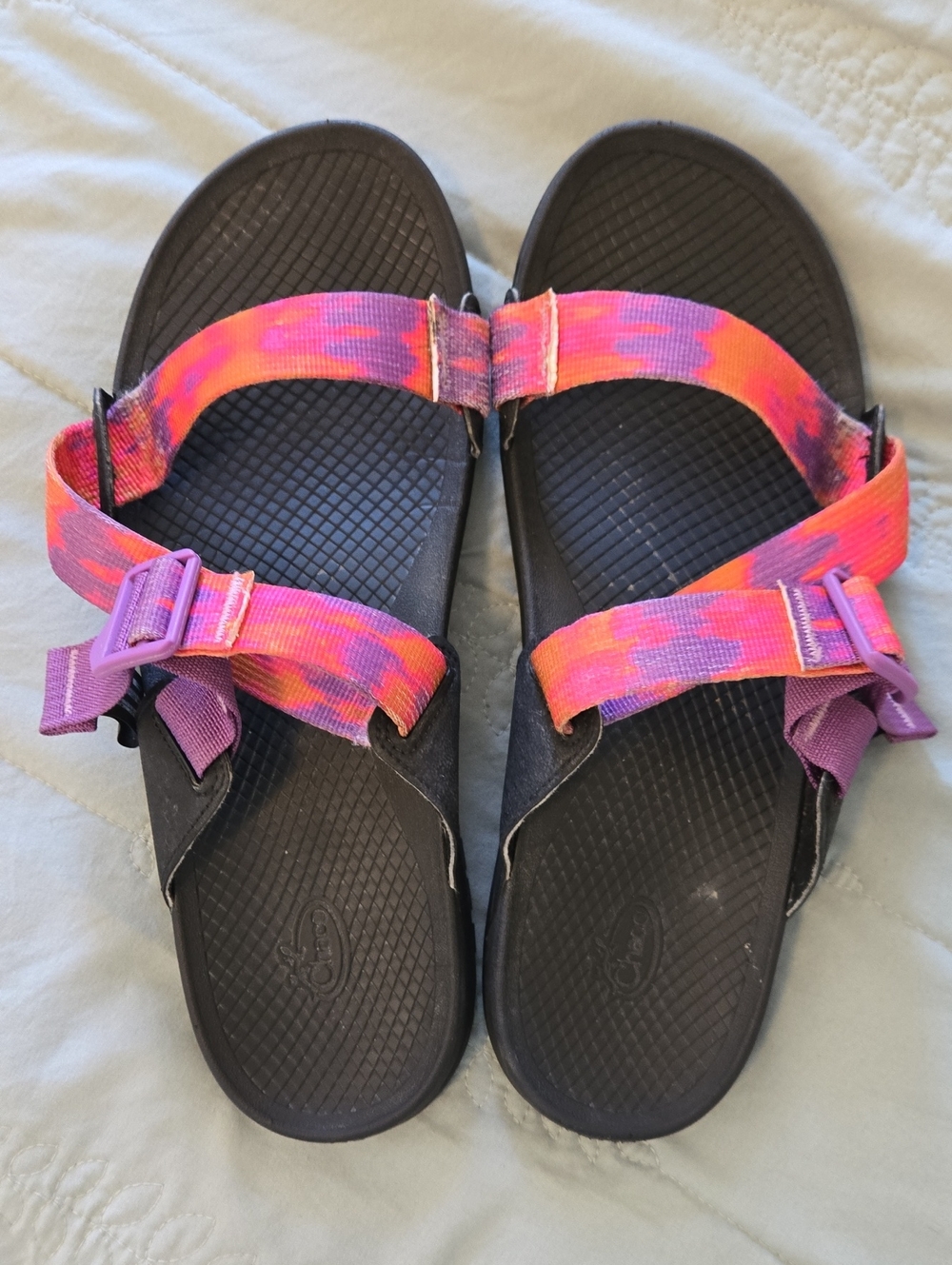 Chaco Lowdown Slide Sandals In Faded Orange Glow - Sz 10
